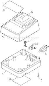 Page A Diagram and Parts List for MTE21C Type 3 Black and Decker Charger